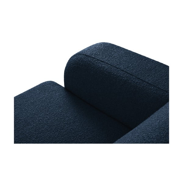 Sötétkék buklé sarokkanapé (jobb oldali) Molino – Micadoni Home-image-4