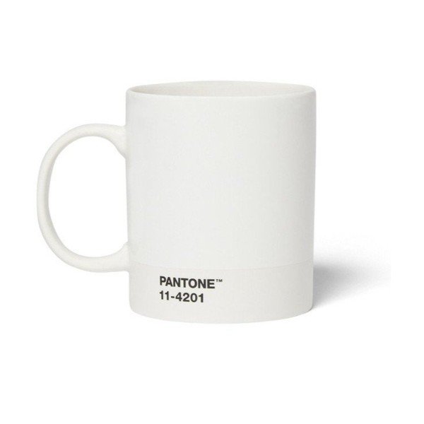 Fehér porcelán bögre 375 ml Cortado Cloud Dancer 11-4201  – Pantone