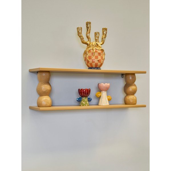 Natúr színű többszintes fali polc 80 cm Solan – Bloomingville-image-1