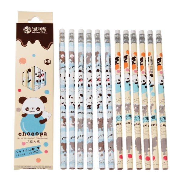 Choco Panda ceruzakészlet, 12 darabos - Rex London