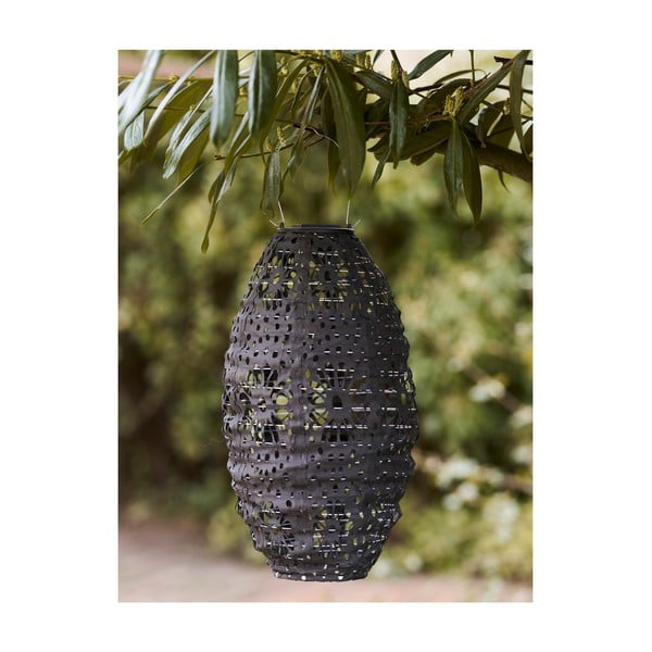 Sötétszürke napelemes kültéri LED lámpás (magasság 40 cm) Foxdale – House Nordic-image-1