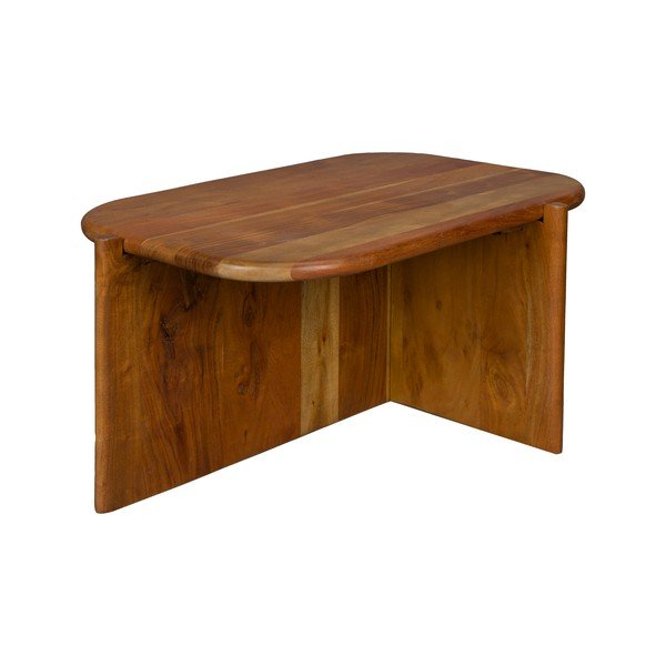 Natúr színű akácfa dohányzóasztal 50x75 cm Feller – Dutchbone-image-2