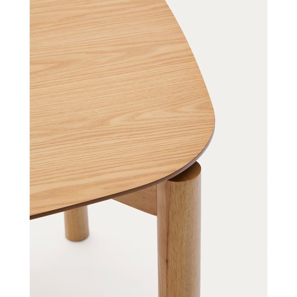 Étkezőasztal kőrisfa dekorral 90x160 cm Indara – Kave Home-image-1