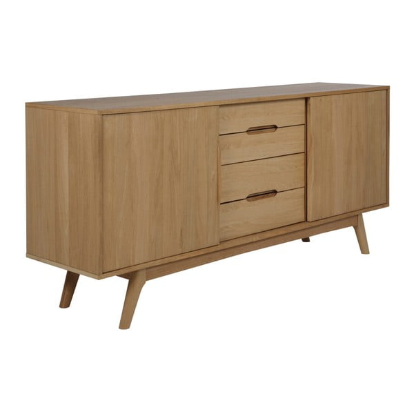 Marte kétajtós komód tölgyfa dekorral 180 x 84 cm - Actona-image-1