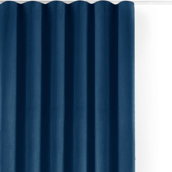 Kék bársony dimout (részleges sötétítő) függöny 200x225 cm Velto – Filumi