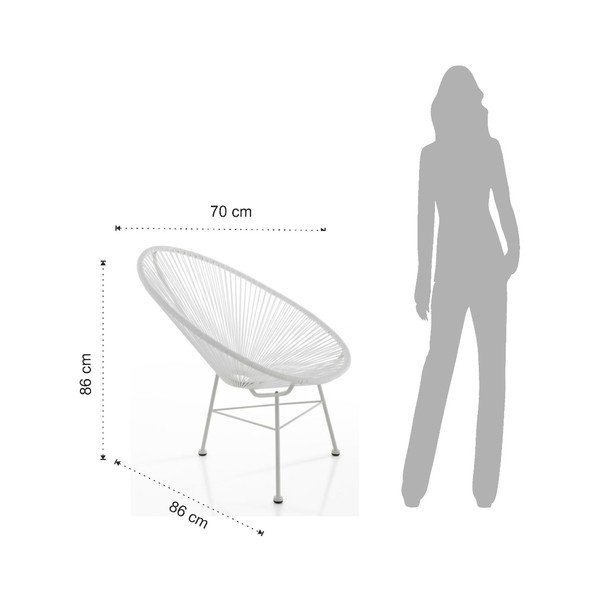 Numana fehér kültéri fotel - Tomasucci-image-3