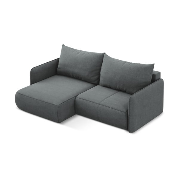 Szürke kinyitható-tárolóhelyes sarokkanapé (bal oldali) Nanea – Makamii-image-4