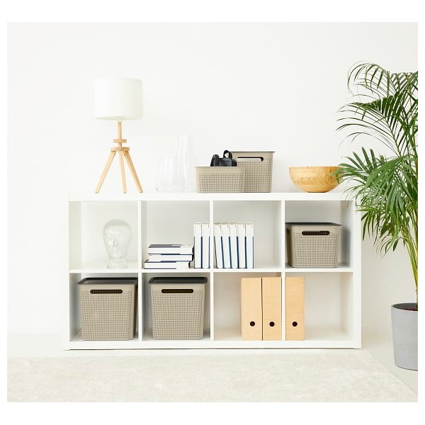 Bézs tárolókosár újrahasznosított műanyagból Brisen - Rotho-image-3