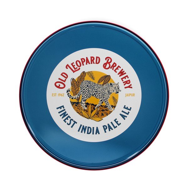 Fém tálca ø 33 cm Old Leopard Brewery – Rex London-image-2