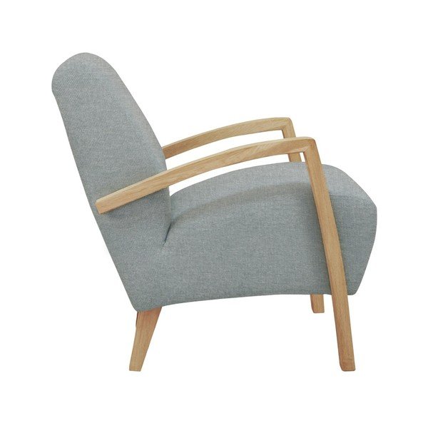 Luna világosszürke fotel világos konstrukcióval - Windsor & Co Sofas-image-1