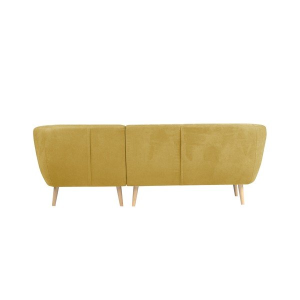 Sardaigne sárga kanapé jobboldali fekvőfotellel - Mazzini Sofas-image-2