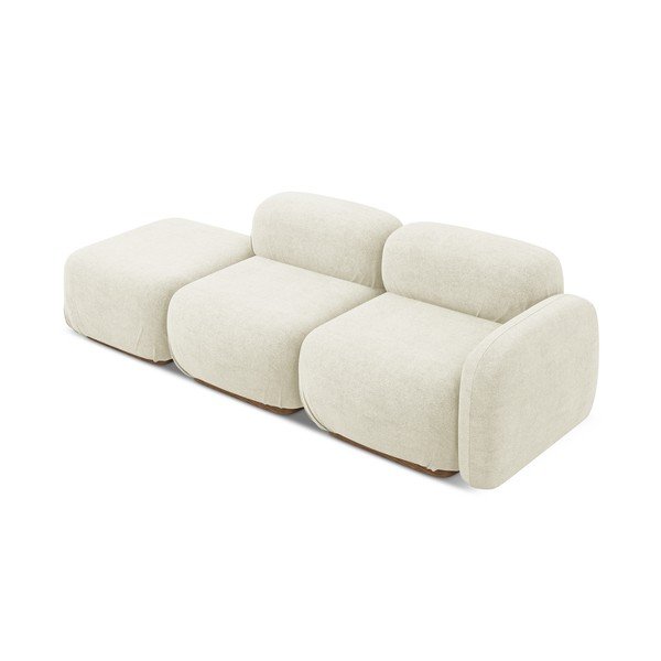 Krémszínű buklé moduláris heverő (bal oldali) Ailani – Makamii-image-2