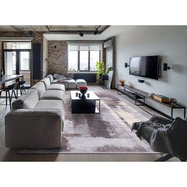 Szürke gyapjú szőnyeg 200x300 cm Mist – Agnella-image-1