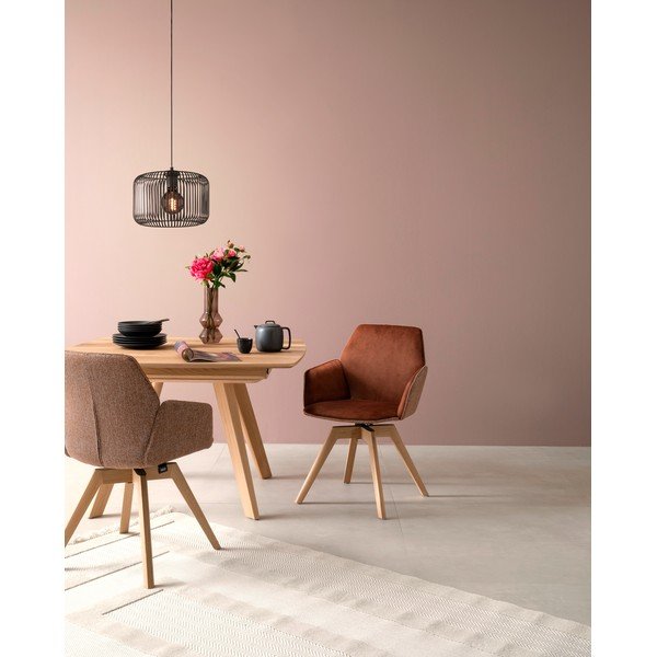 Fekete függőlámpa fém búrával ø 30 cm Cage – Fischer & Honsel-image-1