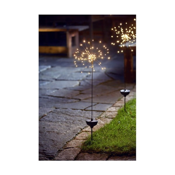 Firework kültéri napelemes LED lámpa fehér diódákkal, magasság 100 cm - Star Trading
