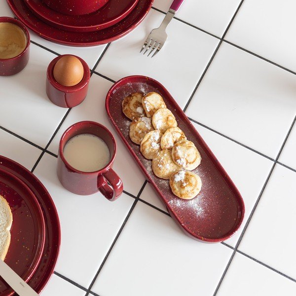 Porcelán tálca 10x28,5 cm Fika – ONA-image-1
