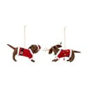 Gyapjú karácsonyfadísz készlet 2 db-os, 12 cm Monty – Bloomingville