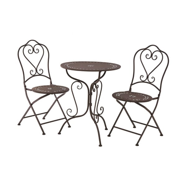 Jardin 2 db barna kerti szék és asztal szett - Premier Housewares