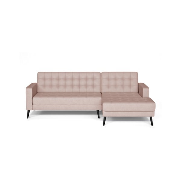 Boston világos rózsaszín kanapé, jobb oldali kivitel - Prêt à Meubler Classics