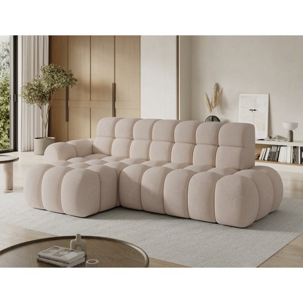 Bézs kinyitható sarokkanapé (bal oldali-heverő résszel) Ceedro – ELTAP-image-3