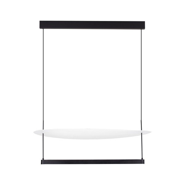 Fehér-matt fekete alumínium LED dimmelhető függőlámpa ø 80 cm Diona – Nova Luce