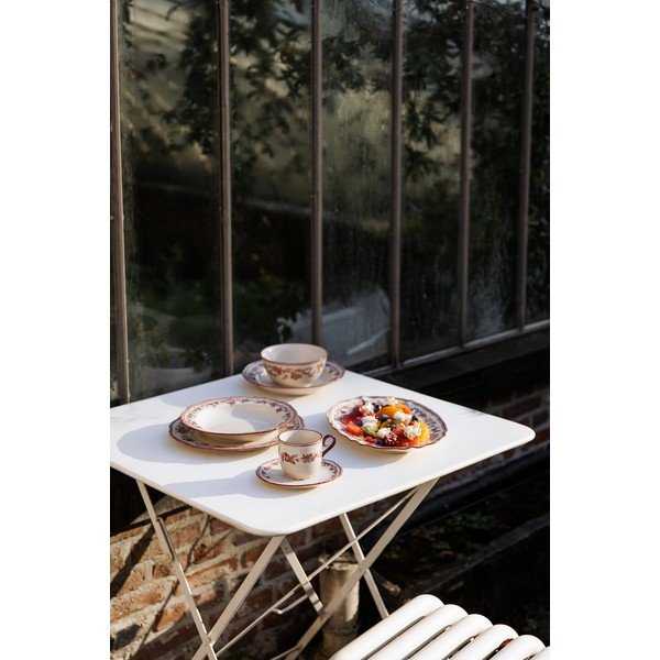 Borvörös-elefántcsont színű porcelán tálka Cyril – S|P Collection-image-1