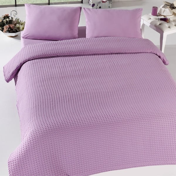 Pique Bürümcük Lilac könnyű ágytakaró, 200 x 240 cm