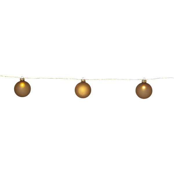 Aranyszínű fénydekoráció karácsonyi mintával ø 6 cm Bliss – Star Trading