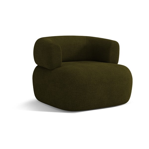 Zöld buklé fotel Jenny – Micadoni Home