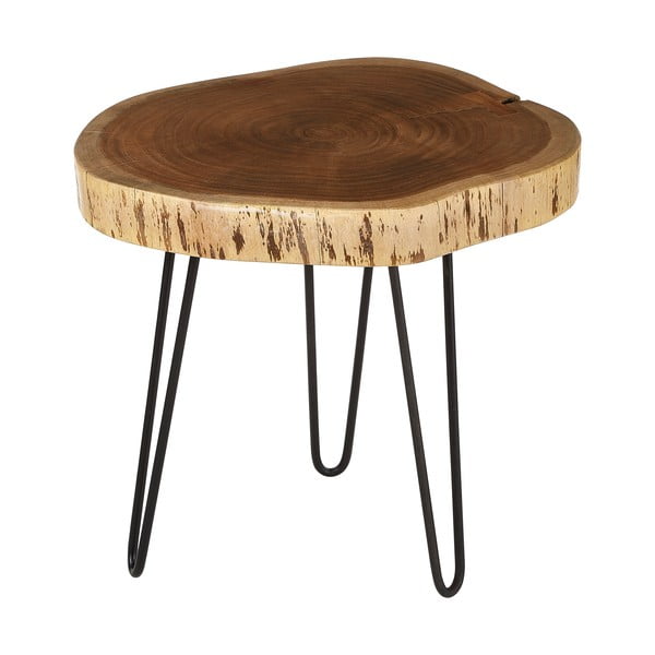 Tárolóasztal akácfa asztallappal 46x48 cm Nandri – Premier Housewares