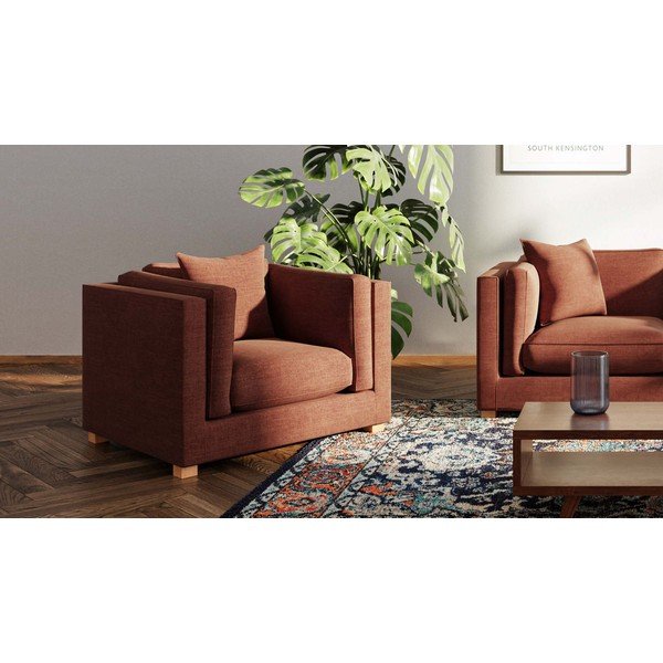 Téglavörös relaxációs fotel Pomo – Ame Yens-image-3