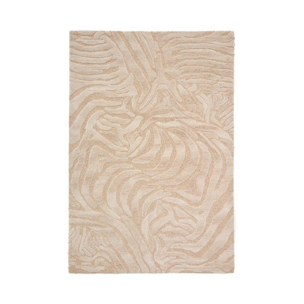 Bézs kézi szövésű gyapjúkeverék szőnyeg 200x300 cm Tribet – Kave Home