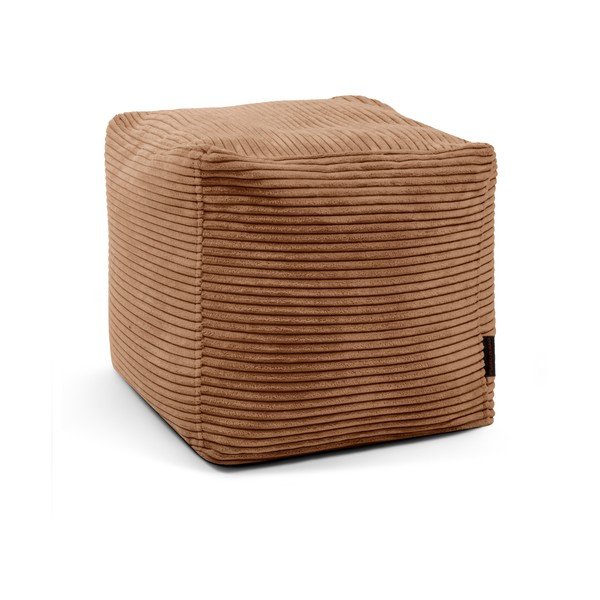 Barna kordbársony babzsákfotel Up! MooG – SLOWDOWN