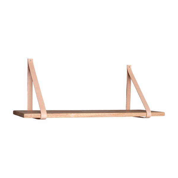 Forno fapolc barna bőr tartóval, 80 x 20 cm - House Nordic-image-1