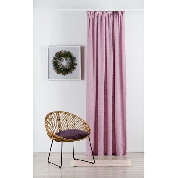 Rózsaszín függöny 210x245 cm Riva – Mendola Fabrics