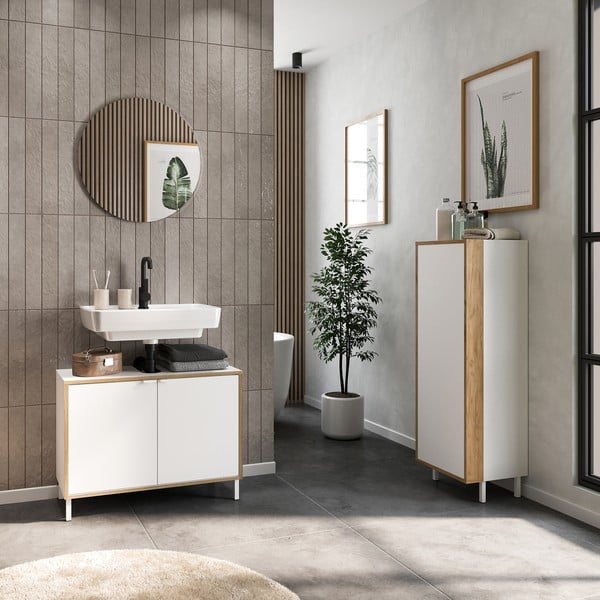 Fehér fürdőszoba bútor szett Topeka – Germania-image-2