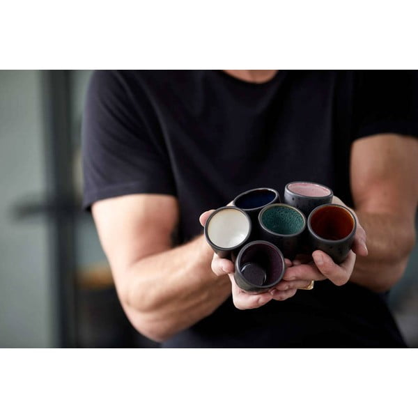 Fekete kerámia eszpresszó csésze szett 6 db-os 100 ml Gastro Black/Mix – Bitz-image-1