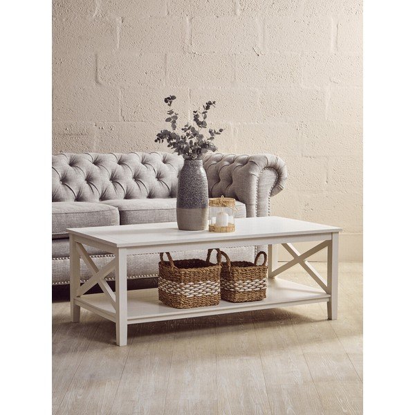 Fehér dohányzóasztal 60x120 cm Heritage – Premier Housewares-image-3
