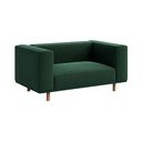 Sötétzöld bársony relaxációs fotel Kukumo – Ame Yens