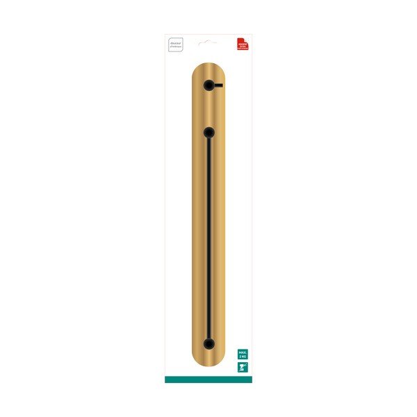 Natúr színű öntapadós bambusz törölközőtartó Fixeo – douceur d'intérieur-image-1