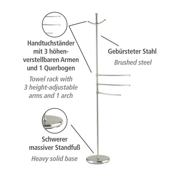 Adiamo kéztörlő és fürdőköpeny állvány - Wenko-image-3