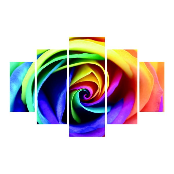 Color Rose többrészes kép, 92 x 56 cm