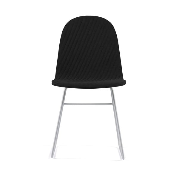 Mannequin V Stripe fekete szék fém lábakkal - Iker