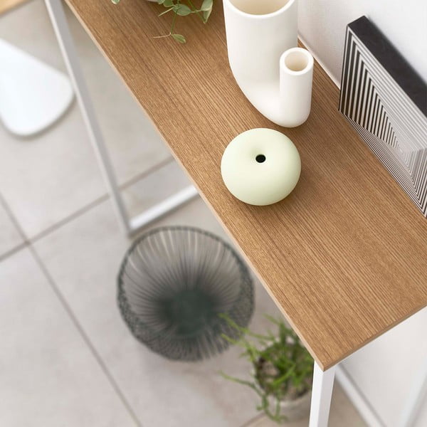 Fehér-világosbarna konzolasztal 18.5x60 cm Tower – YAMAZAKI-image-3