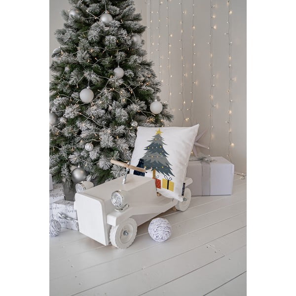 Díszpárna karácsonyi mintával 45x45 cm Crazy Cat Xmas – Butter Kings-image-1