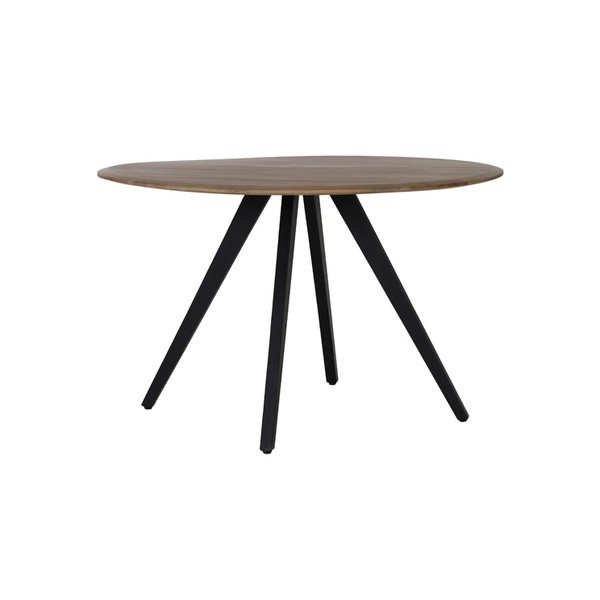 Natúr színű kerek étkezőasztal akácfa asztallappal ø 120 cm Mimoso – Light & Living-image-4