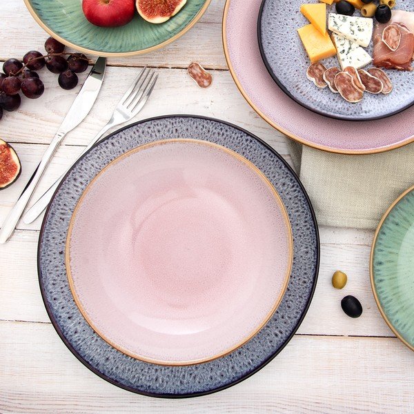 Lila kerámia tányér ø 27 cm Glaze – Orion-image-3