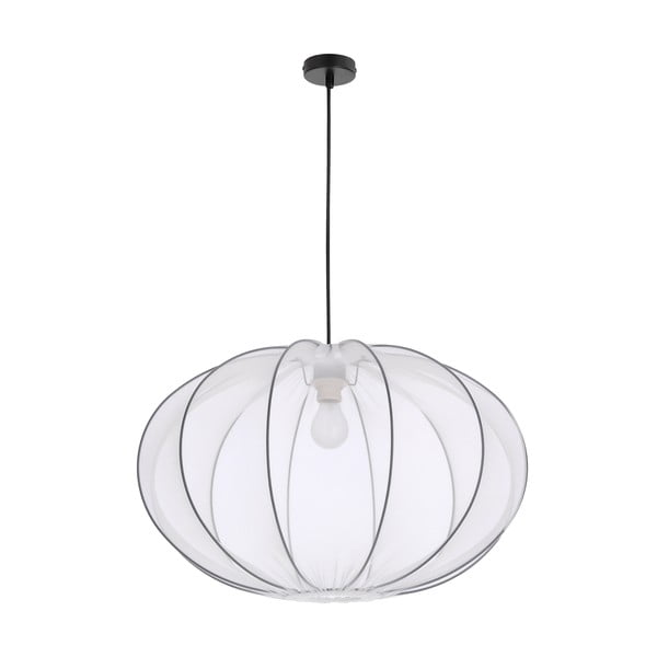 Fehér függőlámpa textil búrával ø 60 cm Mellow – Candellux Lighting