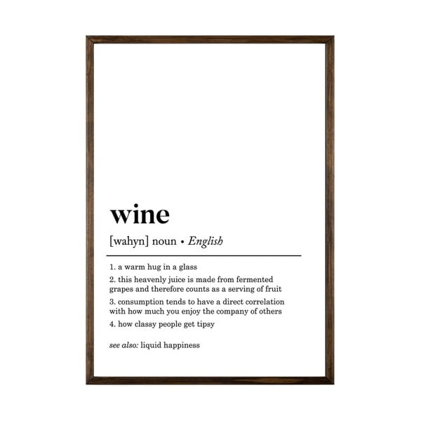Poszter 50x70 cm Wine – Wallity