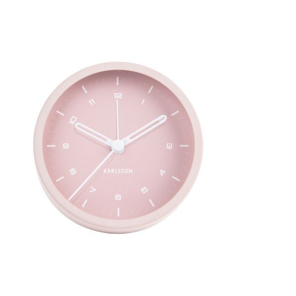 Tinge világos rózsaszín ébresztőóra, ø 9 cm - Karlsson-image-1
